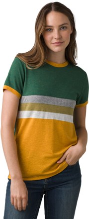prAna - Cozy Up Ringer T-Shirt - Womens - DEEP PINE