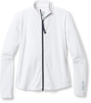 Carve Designs - Lake Sunshirt - Water Stripe - Womens - WHITE