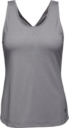 Black Diamond - Splitter Tank Top - Womens - PEWTER STRIPE