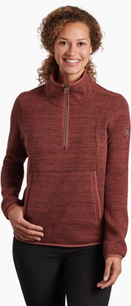 KUHL - Ascendyr Quarter-Zip Fleece Sweater - Womens - RUSTIC