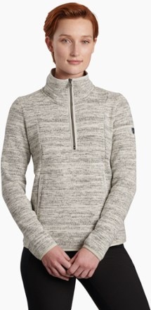 KUHL - Ascendyr Quarter-Zip Fleece Sweater - Womens - ASH