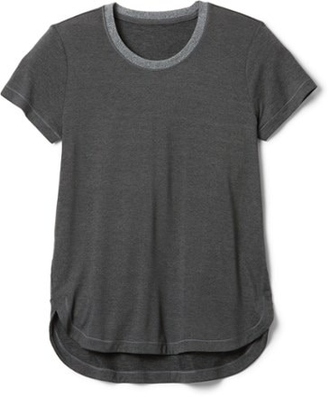Athleta - Uptempo T-Shirt - Womens - BLACK HEATHER