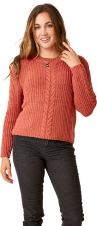 Carve Designs - Walsh Sweater - Womens - RED CLAY