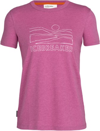 Icebreaker - Central Sunset T-Shirt - Womens - COSMIC