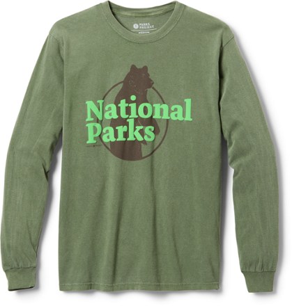 Parks Project - National Parks Print Long-Sleeve T-Shirt - GREEN