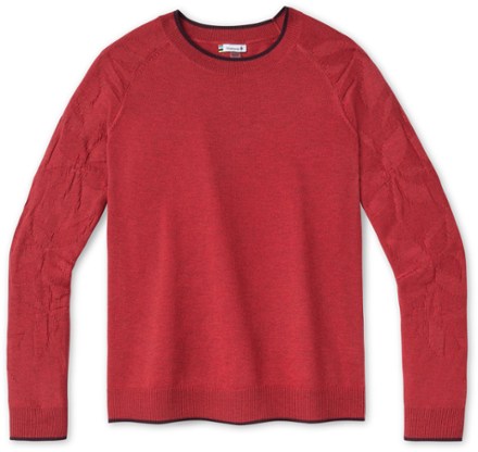 Smartwool - Edgewood Crew Sweater - Womens - POMEGRANATE HEATHER