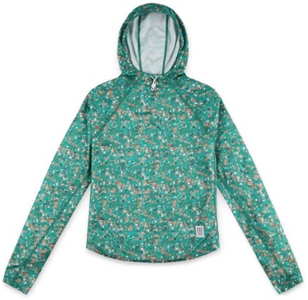 Topo Designs - River Hoodie - Womens - TURQUOISE TERRAZZO
