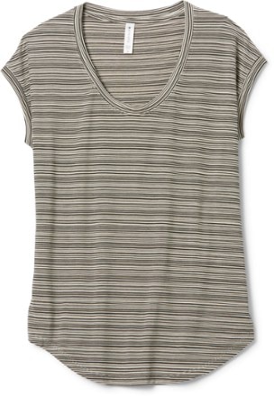 Athleta - Cloudlight Stratus T-Shirt - Womens - BLACK/WHITE