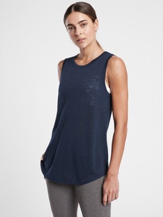Athleta - Breezy Tank Top - Womens - NAVY