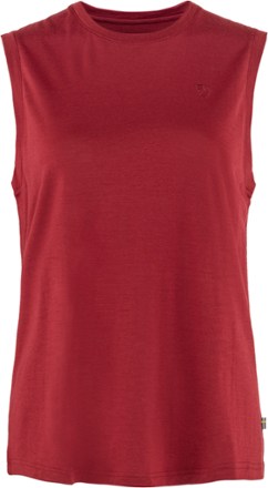 Fjallraven - Abisko Wool Tank Top - Womens - POMEGRANATE RED