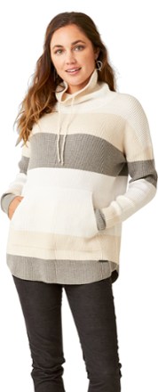Carve Designs - Rockvale Sweater - Womens - BIRCH BOLD STRIPE