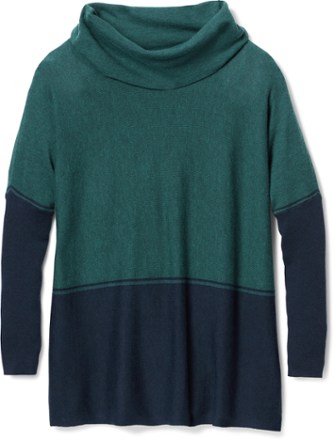 Smartwool - Edgewood Poncho Sweater - Womens - TWILIGHT BLUE HEATHER