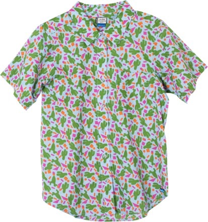KAVU - Girl Party Button-Up Shirt - Womens - CACTUS CRAZY