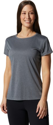 Mountain Hardwear - Wicked Tech T-Shirt- Womens - HEATHER GRAPHITE