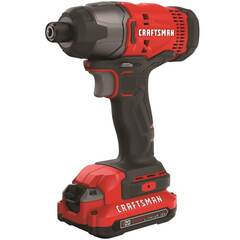 CRAFTSMAN - CMCF800C1 - 20-volt Max 1/4-in Variable Speed Cordless Impact Driver (1-Battery Included)