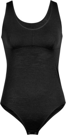 Icebreaker - Queens Tank Base Layer Bodysuit - Womens - BLACK