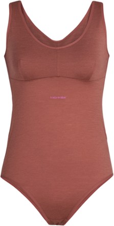 Icebreaker - Queens Tank Base Layer Bodysuit - Womens - GRAPE
