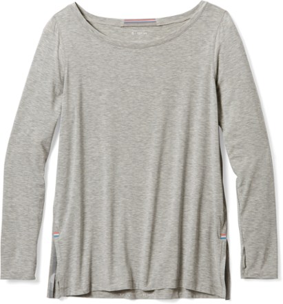 Fourlaps - Stamina Long-Sleeve T-Shirt - Womens - GREY HEATHER