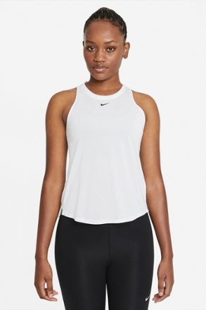 Nike - Dri-FIT One Tank Top - Womens - WHITE/BLACK