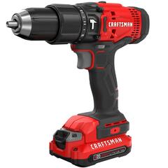 CRAFTSMAN - CMCD711C2 - V20 1/2-in 20-volt Max Variable Speed Cordless Hammer Drill (2-Batteries Included)