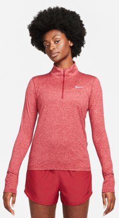 Nike - Element Half-Zip Running Top - Womens - POMEGRANATE/ARCHAEO PINK