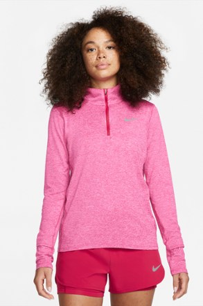 Nike - Element Half-Zip Running Top - Womens - MYSTIC HIBISCUS/SILVER
