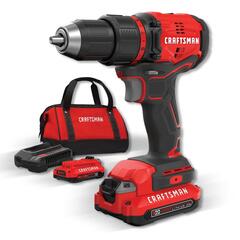 CRAFTSMAN - CMCD710C2 - V20 20-volt Max 1/2-in Brushless Cordless Drill (2-Batteries Included and Charger Included)