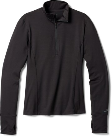 Brooks - Dash Half-Zip Running Shirt - Womens - BLACK