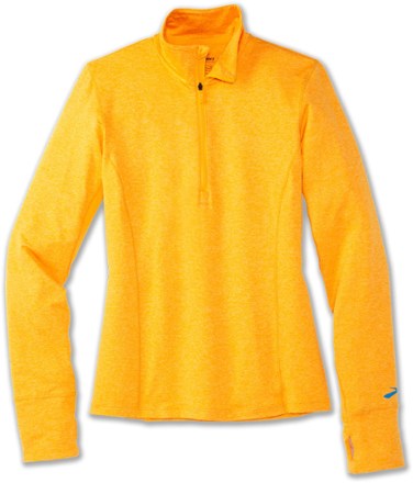 Brooks - Dash Half-Zip Running Shirt - Womens - HEATHER SAFFRON