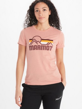 Marmot - Coastal T-Shirt - Womens - ROSEWOOD PINK HEATHER