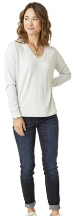 Carve Designs - Leland Top - Black - Womens - HEATHERED AQUA