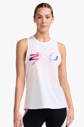2XU - Form Tank Top - Womens - WHITE/FANTASY OMBRE