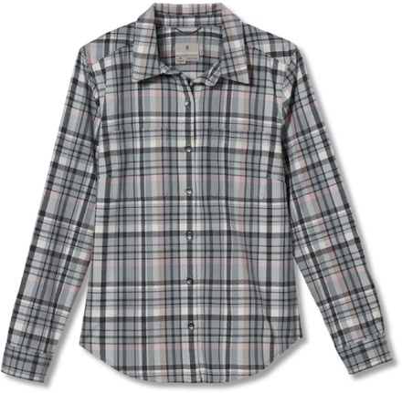Royal Robbins - Thermotech Flannel Shirt - Womens - LIGHT PEWTER