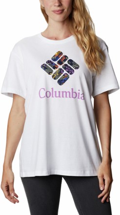 Columbia - Park Relaxed T-Shirt - Womens - WHITE/CGC PRINT FILL
