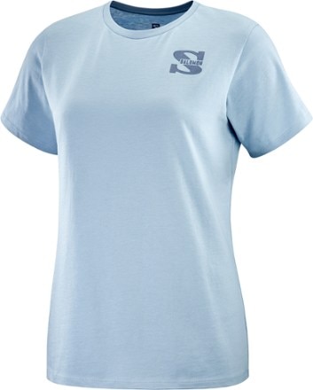 Salomon - Outlife Small Logo T-Shirt - Womens - ASHLEY BLUE
