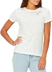 Threads 4 Thought - Maddy Hello Embroidered T-Shirt - Women's - WHITE