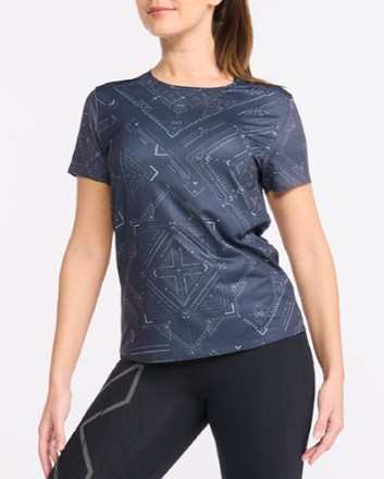 2XU - Light Speed T-Shirt - Womens - TECH BANDANA/INK REFLECTIVE