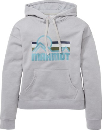 Marmot - Coastal Hoodie - Womens - SLEET HEATHER/CASCADE BLUE