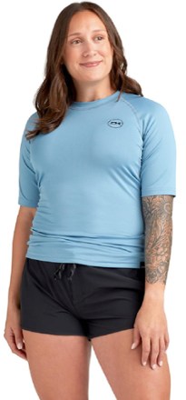 DAKINE - HD Snug Fit Rashguard - Womens - CREST BLUE