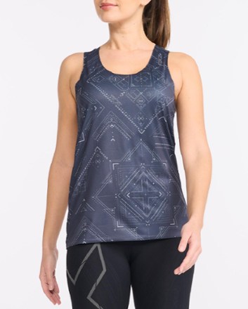 2XU - Light Speed Singlet - Womens - TECH BANDANA/INK REFLECTIVE