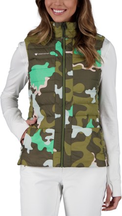 Obermeyer - Nieve Down Vest - Womens - JASMINT CAMO