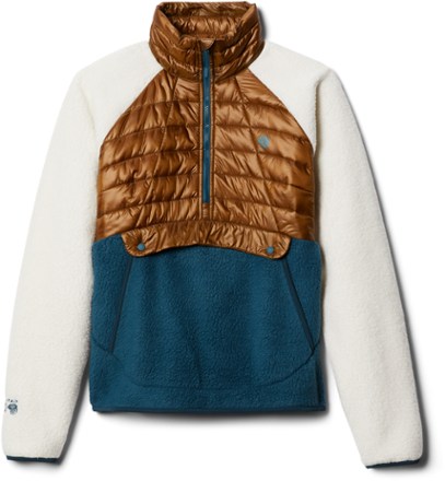 Mountain Hardwear - Altius Hybrid Pullover - Womens - GOLDEN BROWN