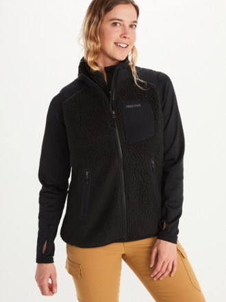 Marmot - Wiley Fleece Vest - Womens - BLACK
