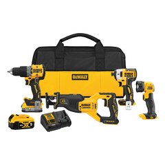 DEWALT - DCK449E1P1 - DW 20V MAX XR 4-Tool Kit w/PS