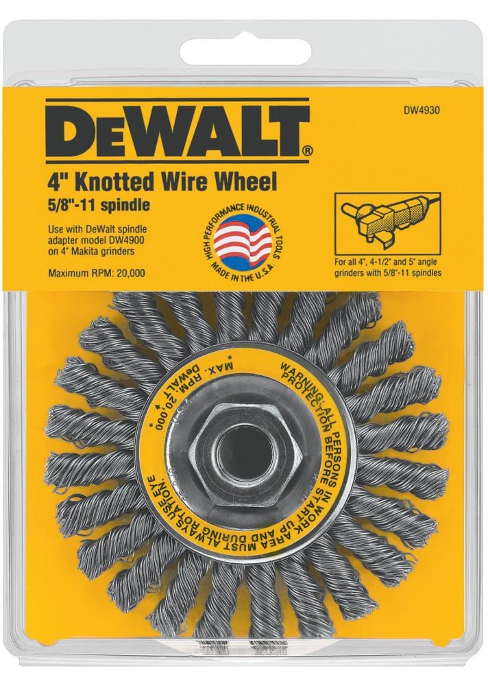 DEWALT - DW4930 - 4-in Course Knotted Angle Grinder