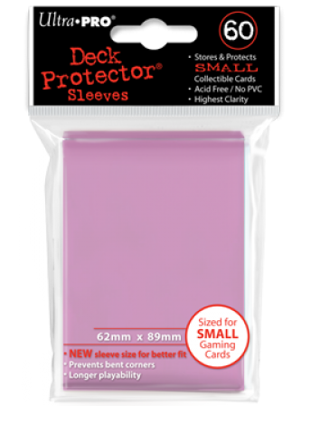 Ultra Pro 60ct Yugioh Sized Sleeves - Pink