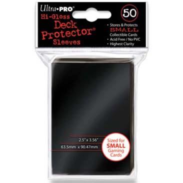 Hi-Gloss Black Small Deck Protectors 50ct