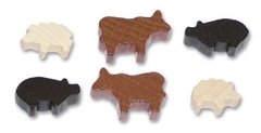 Animeeples Wooden Farm Animals