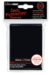 Ultra Pro - Gloss Black Standard Deck Protector Sleeves 50ct