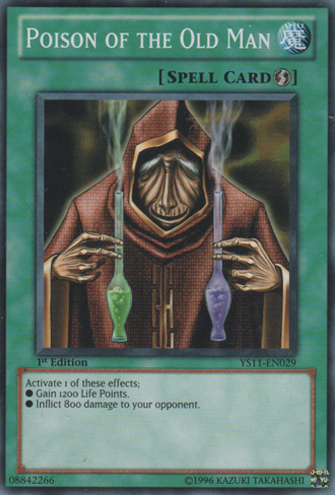 Poison du vieil homme - YS11-EN029 - Commun - 1ere edition // Starter Deck: Dawn of the Xyz